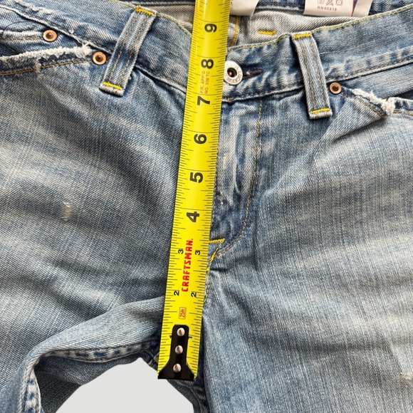 VTG Lucky Brand Juniper Flare Jeans Vintage Y2K Women's sz 8 29 Distressed USA - Picture 7 of 16